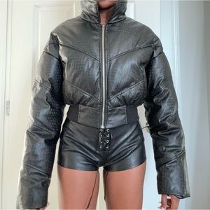 PLT Black Puffer Jacket